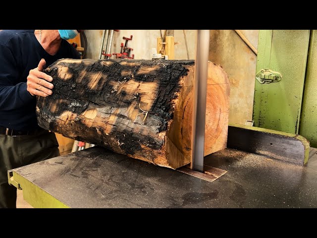 Amazing Recycling Idea From Fire Burned Wood | "Burnt Woodworking" & Design Craft Furniture Products