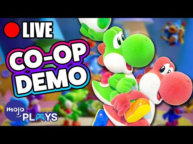 Yoshi's Crafted World Demo Co-Op LIVE w/ Jess & Mike! - MojoPlays
