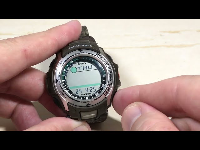 Casio Hunt Time Pathfinder PAS410B | Check Hunting Times