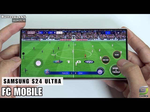 Samsung Galaxy S24 Ultra test game EA SPORTS FC MOBILE 24 | Snapdragon 8 Gen 3