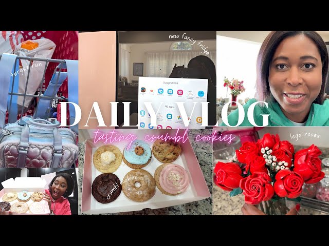 Crumbl Cookies Review: Cornbread Cookie,  Shopping for Spring Home Decor | Daily Vlog