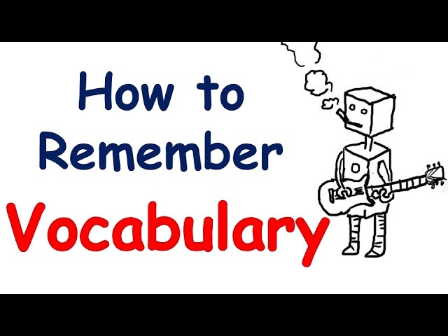 How to remember English vocabulary