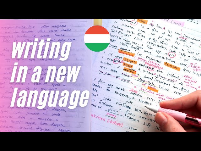 How to write in a foreign language as a beginner | My method