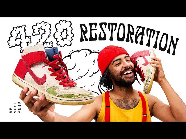 Restoring DESTROYED Nike SB Dunk Cheech and Chong