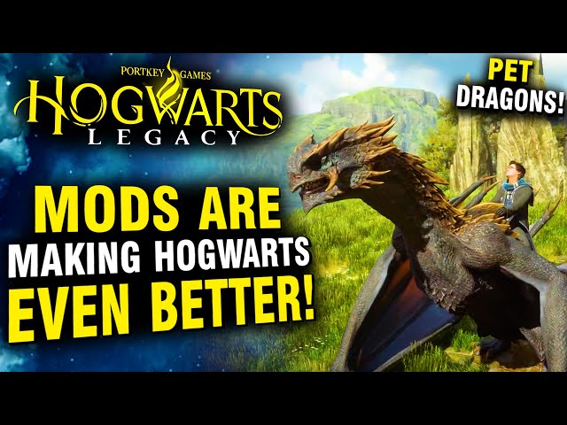 Hogwarts Legacy - These NEW Mods Are Insane! Pet Dragons, Swords, and More!