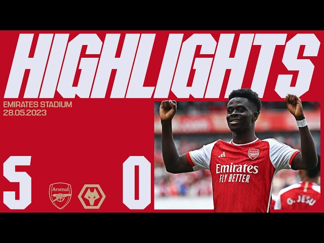 HIGHLIGHTS | Arsenal vs Wolves (5-0) | Xhaka (x2), Saka, Jesus, Kiwior