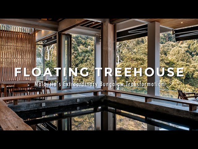 Inside A Floating Treehouse | Most Hidden Open-to-Forest House Tour | Nature Family Retreat Home