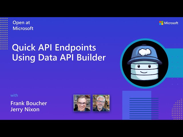 Quick API Endpoints Using Data API Builder