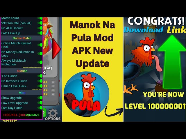 Manok Na Pula Mod APK Unlocked All Chicken Max Level V7.2 🐔