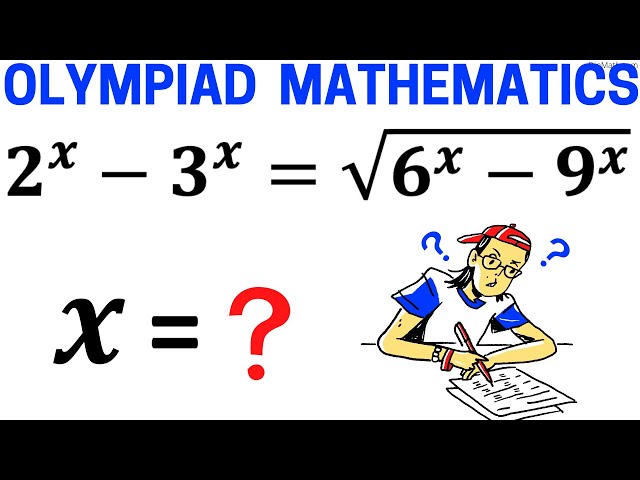Math Olympiad Question | Solve the Radical and Exponential Equation | Math Olympiad Training
