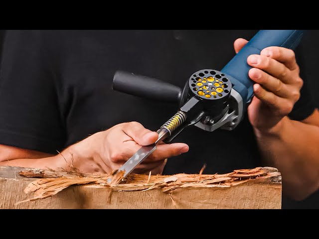 How to Create a Power Chisel out of an Angle Grinder| Remake Project