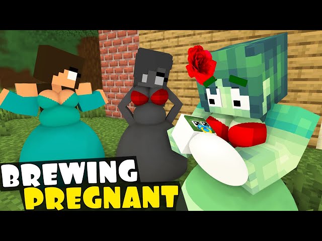 Monster School : BREWING PREGNANT BABY CHALLENGE - Minecraft Animation