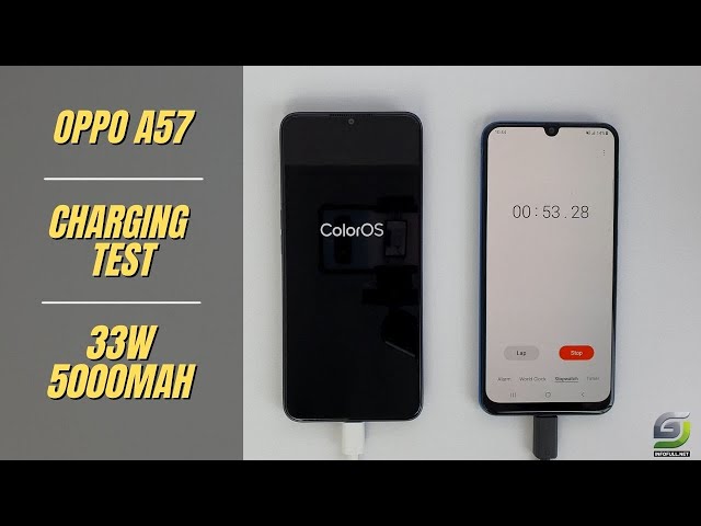 Oppo A57 2022 Battery Charging test 0% to 100% | 33W fast charger 5000 mAh