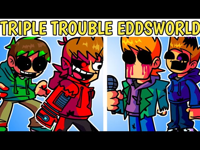 TRIPLE TROUBLE BUT EDDSWORLD'S CHARACTERS SING IT! || Edd, Tord, Tom & Matt sing Triple Trouble ||