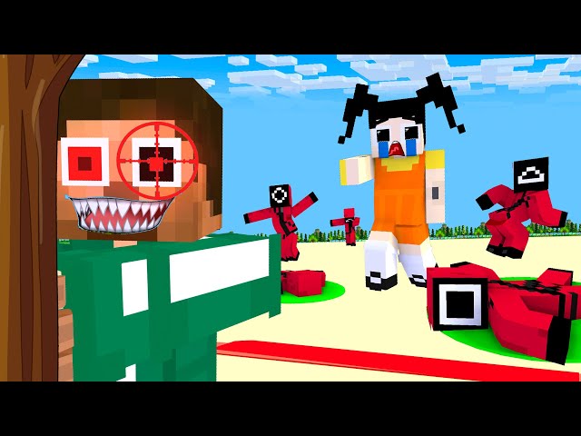 Monster School : Squid Game Parody Zombie Revenge - Minecraft Animation