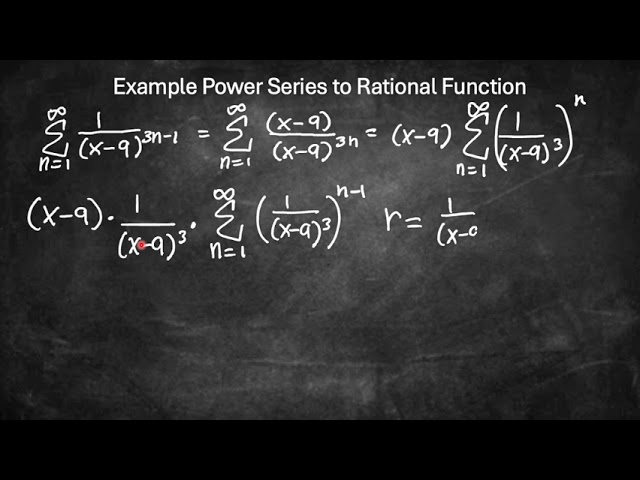 Example Power Series Written as a Rational Function