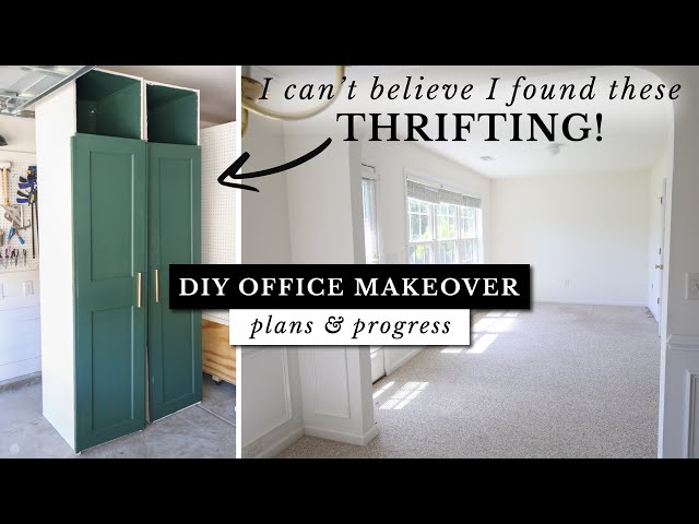 DIY Office Makeover (Part 1): Plans, Progress, & Thrifting!!