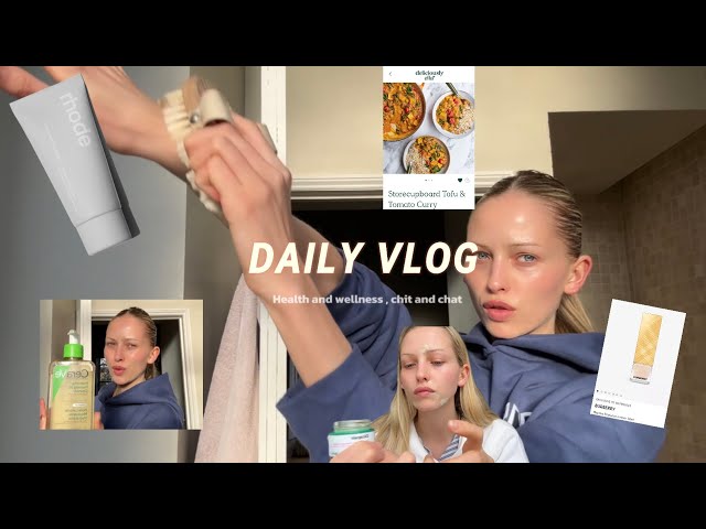 DAY OFF - DAILY VLOGG OF NOT THAT MUCH 😅 - skin, health and wellbeing chatter ! 👽👽👽