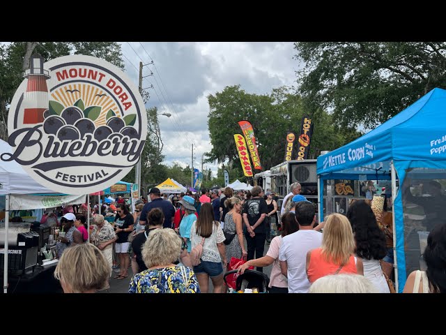 We Went to The Free Annual Mount Dora Blueberry Festival in Downtown Mount Dora, Florida