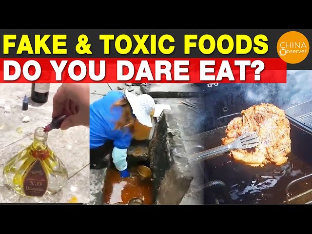 Fake and Toxic Foods in China | Do You Dare Eat Such Foods? | Illegally Recycled Waste Cooking Oil