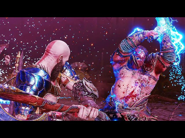 God of War Ragnarök Kratos Kills Thor - Final Boss + Secret Ending (2022)