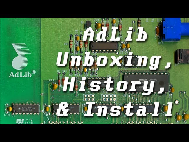 LGR - AdLib Sound Card - Part 1: Unboxing, History, & Installing