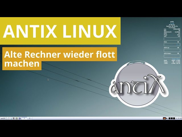 Antix Linux vorgestellt - Das perfekte Linux für sehr alte Rechner