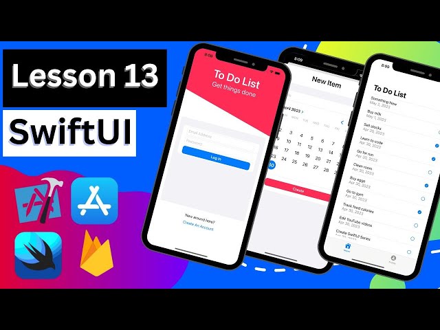 Lesson 13: Profile & Log Out – SwiftUI To Do List