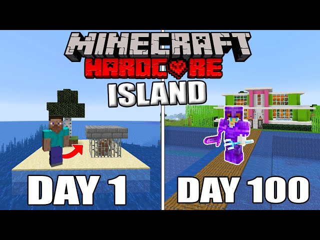 I Survived 100 Days On A Scary Survival Island in Minecraft Hardcore (Hindi)