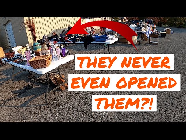 THEY WERE ALL STILL BRAND NEW?! | Yard Sale & Garage Sale SHOP WITH ME to Sell on Ebay and Poshmark!