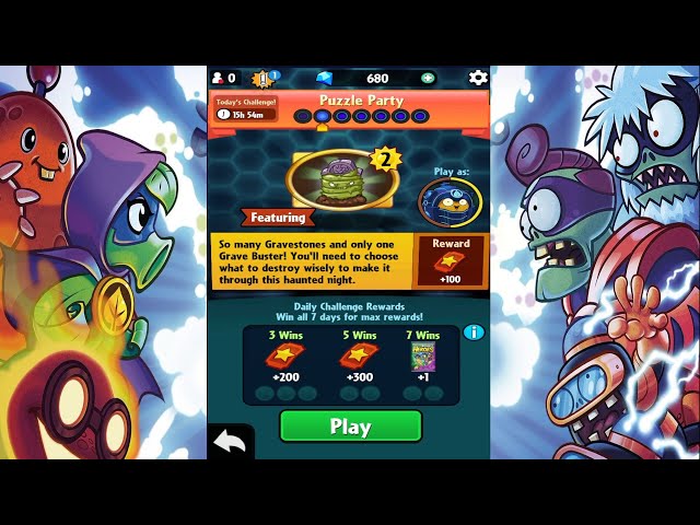 Puzzle Party | Daily Challenge Day 2 | 18 August 2022 | Pvz Heroes