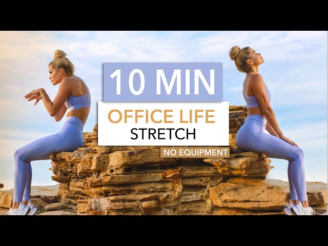 10 MIN OFFICE LIFE STRETCH, advanced - Sitting a lot? Release stiffness & fix your posture