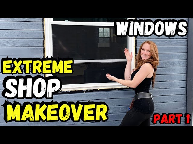 Pt1: EXTREME SHOP MAKEOVER // INSTALLING WINDOWS