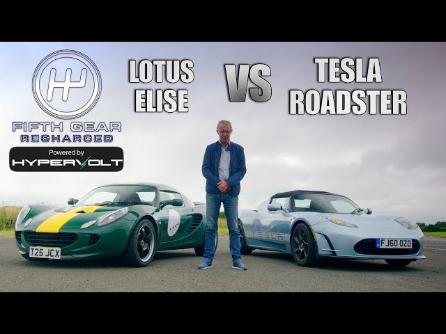 Lotus Elise vs Tesla Roadster: ICE v Electric | Fifth Gear