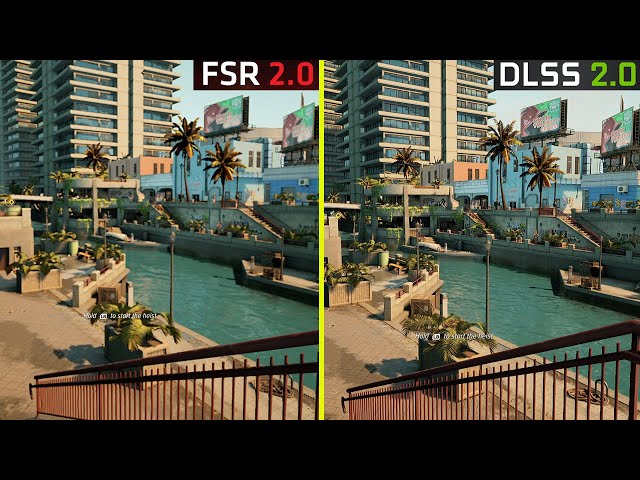 Crime Boss: Rockay City AMD FSR2 vs Nvidia DLSS2 Ultra Quality Graphics Comparison