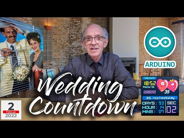 DIY: Wedding Countdown - ESP32 - TFT Display 1.54"  😎 #ESP32 #ARDUINO #DIY