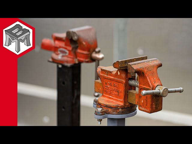 How to Make a Vise Stand From Scrap Metal