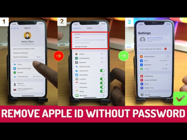 iOS 15 - Remove Apple ID Without Password [New] Unable To Load Storage 100% FMI OFF