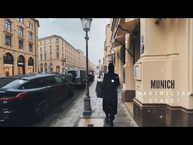Maximilian Street Munich Walking in 4K