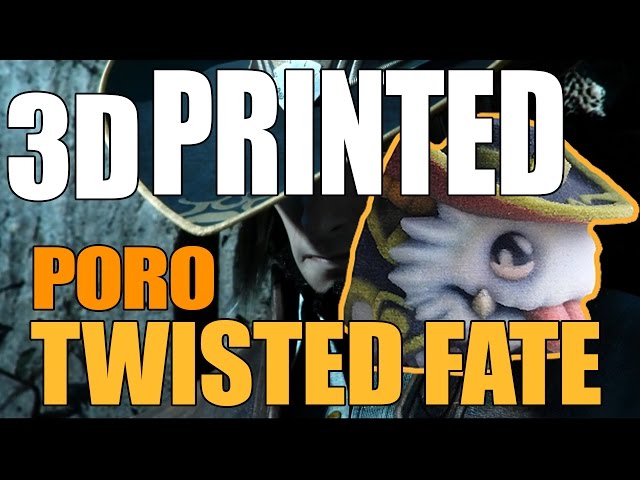 3D Printing a League of Legends Poro: Twisted Fate with commentary