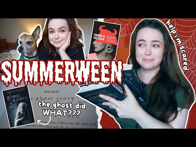 these spooky books made me wish I can't read 👻 SUMMERWEEN READING VLOG