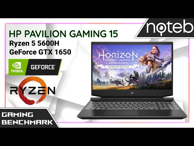 HP Pavilion Gaming 15-ec2 - Horizon Zero Dawn Gameplay Benchmark (Ryzen 5 5600H, GTX 1650)