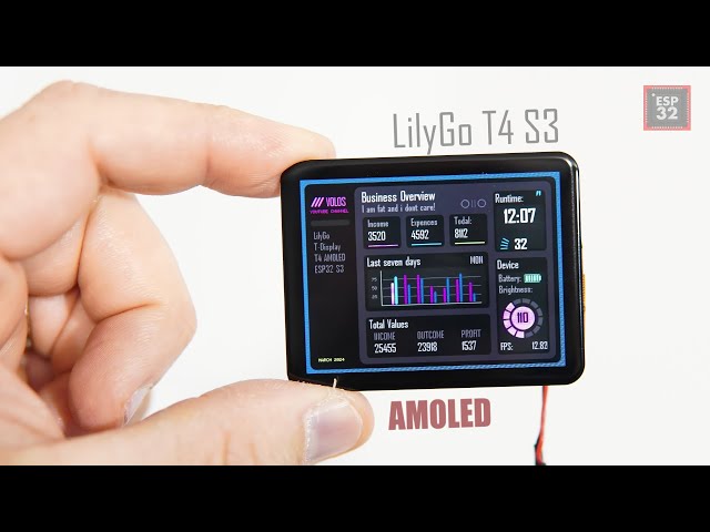 Best ESP32 board with AMOLED display - LilyGo T4 S3