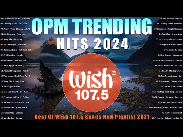 Mix of Wish 107.5's Best Songs 2020 To 2024 With Lyrics | WISH 107.5 | Magbalik, Tadhana, Mundo...