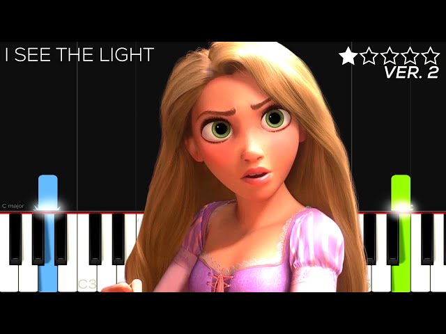 Disney - Tangled - I See The Light | EASY Piano Tutorial