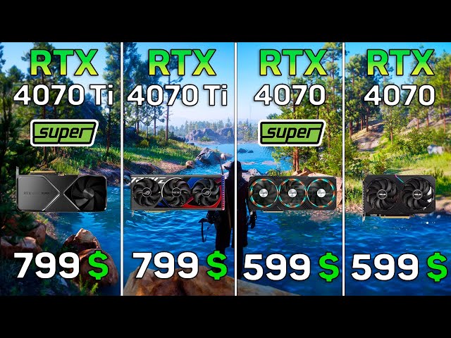 RTX 4070 Ti SUPER vs RTX 4070 Ti vs RTX 4070 SUPER vs RTX 4070 - Watch This Before Buy!