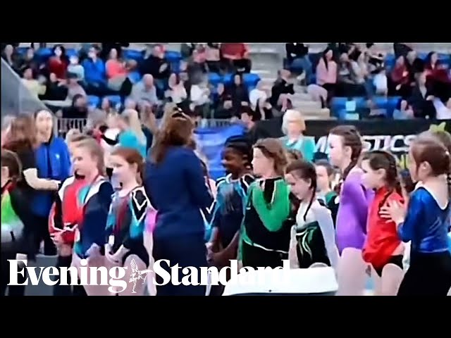 Young Black gymnast appears to be snubbed during medal ceremony in Ireland