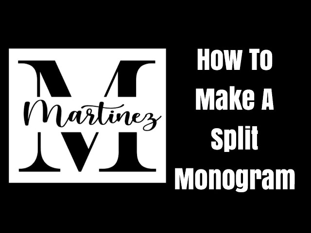 How to do a Split Monogram in Cricut Design Space | Simple Monogram
