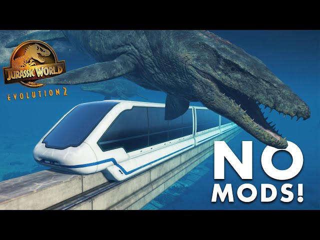 MONORAIL IN THE LAGOON! NO MODS! | Jurassic World Evolution 2 Tips