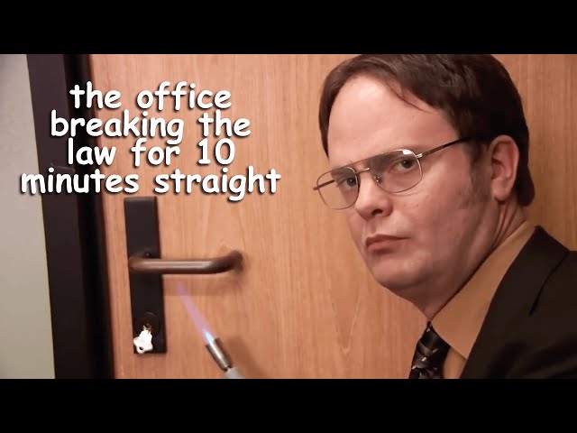 the office breaking the law for 10 minutes straight | The Office US | Comedy Bites